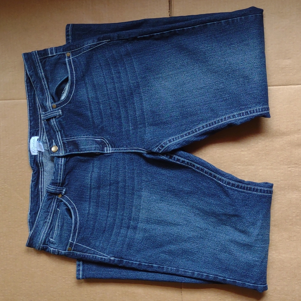 K. Jordan Blue Cotton Jeans Women's Plus Size 20 Wide